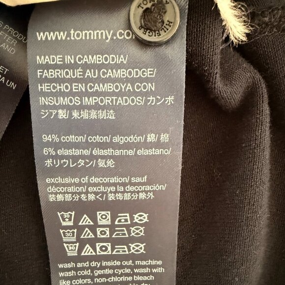 Tommy Hilfiger Womens Polo Shirt Dark Blue Logo Size XS - Picture 5 of 8